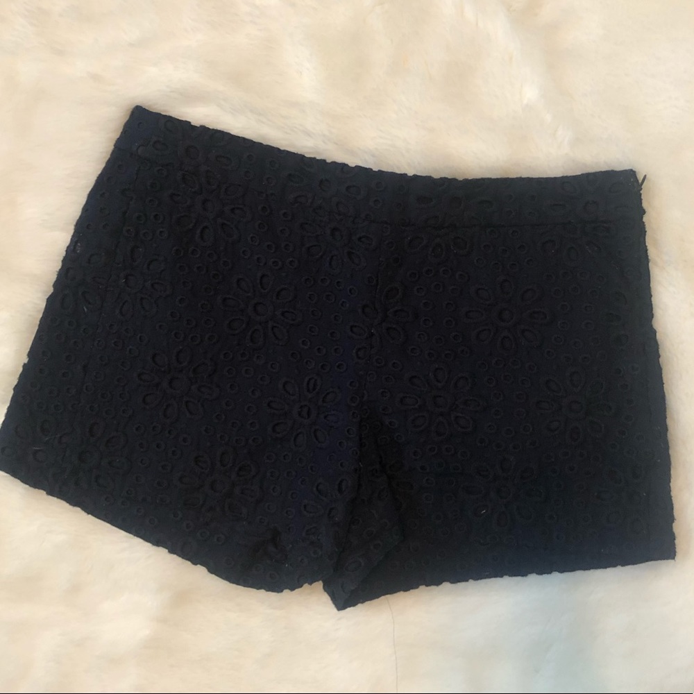 Jcrew 4” inseam blue eyelet shorts